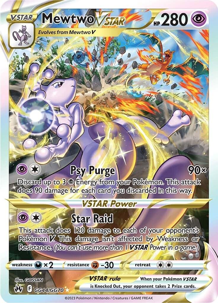 Crown Zenith Mewtwo VSTAR Pokémon card
